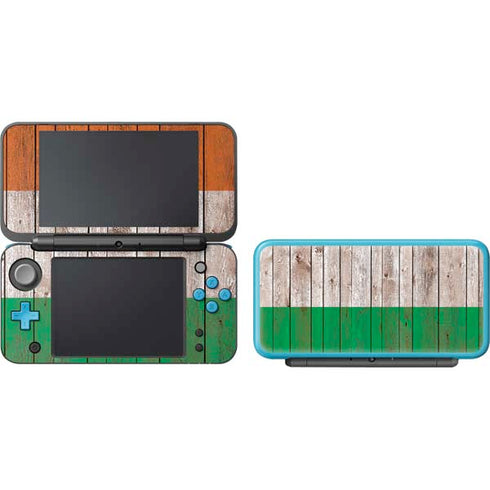 Ireland Flag Dark Wood Nintendo 2DS XL (2017) Skin